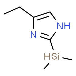 ChemSpider 2D Image | 2-(Dimethylsilyl)-4-ethyl-1H-imidazole | C7H14N2Si