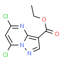 ChemSpider 2D Image | Ethyl 5,7-dichloropyrazolo[1,5-a]pyrimidine-3-carboxylate | C9H7Cl2N3O2