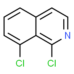 ChemSpider 2D Image | 1,8-Dichloroisoquinoline | C9H5Cl2N