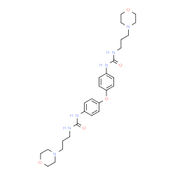 ChemSpider 2D Image | 1,1'-(Oxydi-4,1-phenylene)bis{3-[3-(4-morpholinyl)propyl]urea} | C28H40N6O5