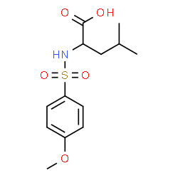 ChemSpider 2D Image | N-[(4-Methoxyphenyl)sulfonyl]leucine | C13H19NO5S