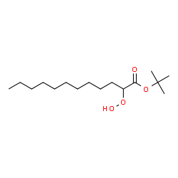 ChemSpider 2D Image | 2-Methyl-2-propanyl 2-hydroperoxydodecanoate | C16H32O4