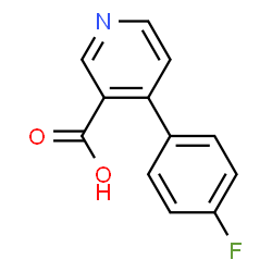 ChemSpider 2D Image | 4-(4-Fluorophenyl)nicotinic acid | C12H8FNO2