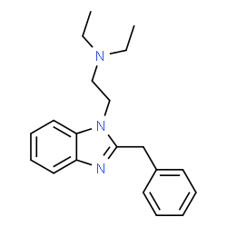 ChemSpider 2D Image | [2-(2-Benzyl-benzoimidazol-1-yl)-ethyl]-diethyl-amine | C20H25N3