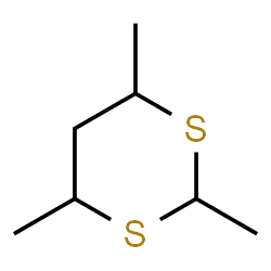 ChemSpider 2D Image | 2,4,6-Trimethyl-1,3-dithiane | C7H14S2