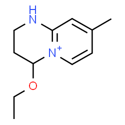 ChemSpider 2D Image | 4-Ethoxy-8-methyl-1,2,3,4-tetrahydropyrido[1,2-a]pyrimidin-5-ium | C11H17N2O