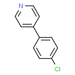 ChemSpider 2D Image | 4-(4-Chlorophenyl)pyridine | C11H8ClN