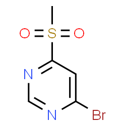 ChemSpider 2D Image | 4-Bromo-6-(methylsulfonyl)pyrimidine | C5H5BrN2O2S