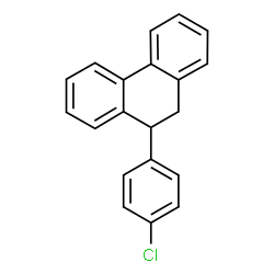 ChemSpider 2D Image | 9-(4-Chlorophenyl)-9,10-dihydrophenanthrene | C20H15Cl