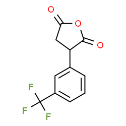 ChemSpider 2D Image | 3-[3-(Trifluoromethyl)phenyl]dihydro-2,5-furandione | C11H7F3O3