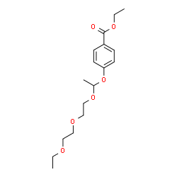 ChemSpider 2D Image | Ethyl 4-{1-[2-(2-ethoxyethoxy)ethoxy]ethoxy}benzoate | C17H26O6