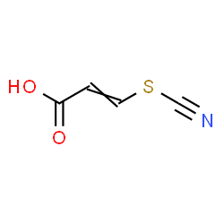 ChemSpider 2D Image | 3-Thiocyanatoacrylic acid | C4H3NO2S