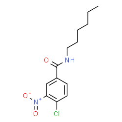 ChemSpider 2D Image | 4-Chloro-N-hexyl-3-nitrobenzamide | C13H17ClN2O3