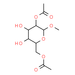 ChemSpider 2D Image | Methyl 2,6-di-O-acetylhexopyranoside | C11H18O8