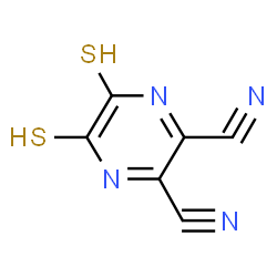 ChemSpider 2D Image | 5,6-bis(sulfanyl)pyrazine-2,3-dicarbonitrile | C6H2N4S2