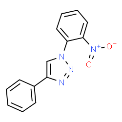 ChemSpider 2D Image | 1-(2-Nitrophenyl)-4-phenyl-1H-1,2,3-triazole | C14H10N4O2