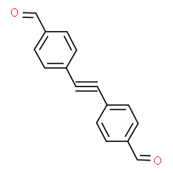 ChemSpider 2D Image | 4,4'-(1,2-Ethynediyl)dibenzaldehyde | C16H10O2