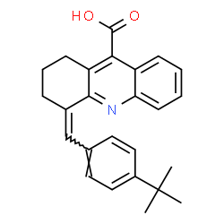 ChemSpider 2D Image | (4Z)-4-[4-(2-Methyl-2-propanyl)benzylidene]-1,2,3,4-tetrahydro-9-acridinecarboxylic acid | C25H25NO2