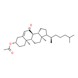 ChemSpider 2D Image | (3beta,17xi)-7-Oxocholest-5-en-3-yl acetate | C29H46O3