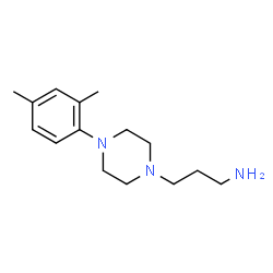 ChemSpider 2D Image | 3-[4-(2,4-Dimethylphenyl)-1-piperazinyl]-1-propanamine | C15H25N3