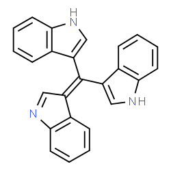 ChemSpider 2D Image | 3,3'-(3H-Indol-3-ylidenemethylene)bis(1H-indole) | C25H17N3