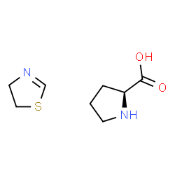 ChemSpider 2D Image | L-Proline - 4,5-dihydro-1,3-thiazole (1:1) | C8H14N2O2S