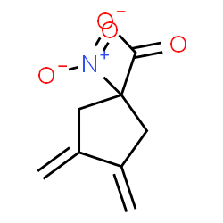 ChemSpider 2D Image | 3,4-Bis(methylene)-1-nitrocyclopentanecarboxylate | C8H8NO4