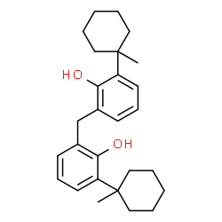 ChemSpider 2D Image | 2,2'-Methylenebis[6-(1-methylcyclohexyl)phenol] | C27H36O2