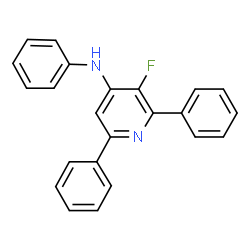 ChemSpider 2D Image | 3-Fluoro-N,2,6-triphenyl-4-pyridinamine | C23H17FN2