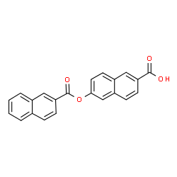 ChemSpider 2D Image | 6-(2-Naphthoyloxy)-2-naphthoic acid | C22H14O4