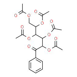 ChemSpider 2D Image | 2,3,4,5,6-Penta-O-acetyl-1-phenylhexose | C22H26O11