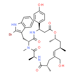 ChemSpider 2D Image | jaspamide L | C36H45BrN4O7