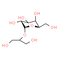 ChemSpider 2D Image | 1,3-Dihydroxy-2-propanyl alpha-D-galactopyranoside | C9H18O8