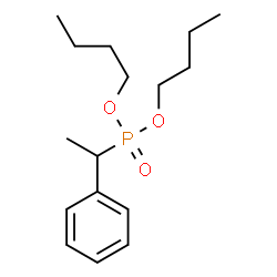 ChemSpider 2D Image | Dibutyl (1-phenylethyl)phosphonate | C16H27O3P