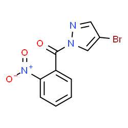 ChemSpider 2D Image | (4-Bromo-1H-pyrazol-1-yl)(2-nitrophenyl)methanone | C10H6BrN3O3