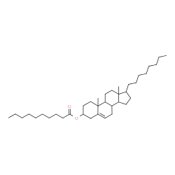 ChemSpider 2D Image | 10,13-Dimethyl-17-octyl-2,3,4,7,8,9,10,11,12,13,14,15,16,17-tetradecahydro-1H-cyclopenta[a]phenanthren-3-yl decanoate | C37H64O2