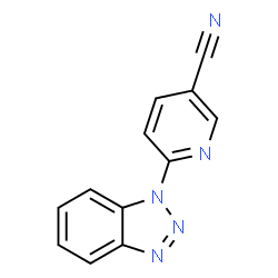 ChemSpider 2D Image | 6-(1H-Benzotriazol-1-yl)nicotinonitrile | C12H7N5