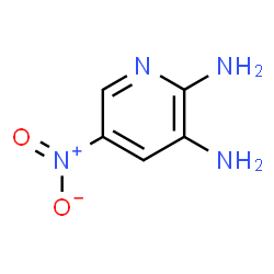 ChemSpider 2D Image | 5-Nitro-2,3-pyridinediamine | C5H6N4O2