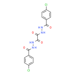 ChemSpider 2D Image | N'~1~,N'~2~-Bis(4-chlorobenzoyl)ethanedihydrazide | C16H12Cl2N4O4