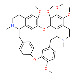 ChemSpider 2D Image | 5,6,6',7,12-Pentamethoxy-2,2'-dimethylberbaman | C39H44N2O7