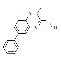 ChemSpider 2D Image | 2-(4-Biphenylyloxy)propanehydrazide | C15H16N2O2