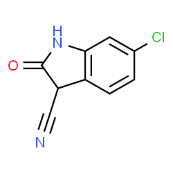 ChemSpider 2D Image | 6-Chloro-2-oxo-3-indolinecarbonitrile | C9H5ClN2O