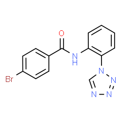 ChemSpider 2D Image | 4-Bromo-N-[2-(1H-tetrazol-1-yl)phenyl]benzamide | C14H10BrN5O