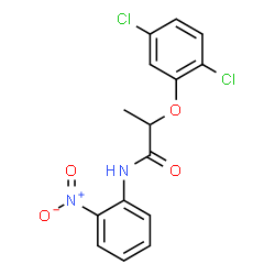 ChemSpider 2D Image | 2-(2,5-Dichlorophenoxy)-N-(2-nitrophenyl)propanamide | C15H12Cl2N2O4