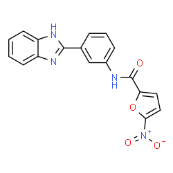 ChemSpider 2D Image | N-[3-(1H-Benzimidazol-2-yl)phenyl]-5-nitro-2-furamide | C18H12N4O4