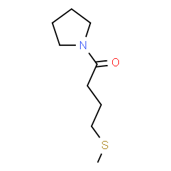 ChemSpider 2D Image | 4-(Methylsulfanyl)-1-(1-pyrrolidinyl)-1-butanone | C9H17NOS