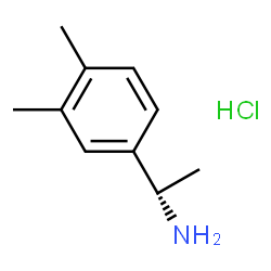 ChemSpider 2D Image | (1S)-1-(3,4-Dimethylphenyl)ethanamine hydrochloride (1:1) | C10H16ClN