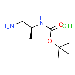 ChemSpider 2D Image | (S)-N2-Boc-propane-1,2-diamine Hydrochloride | C8H19ClN2O2