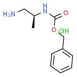 ChemSpider 2D Image | S-2-N-Cbz-Propane-1,2-diamine hydrochloride | C11H17ClN2O2