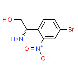 ChemSpider 2D Image | (2S)-2-Amino-2-(4-bromo-2-nitrophenyl)ethanol | C8H9BrN2O3